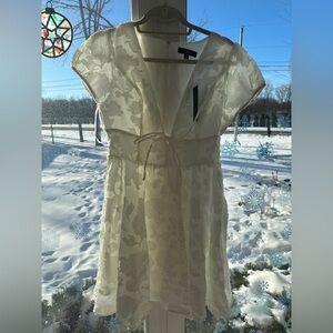 Lulu's white Floral Mini Dress